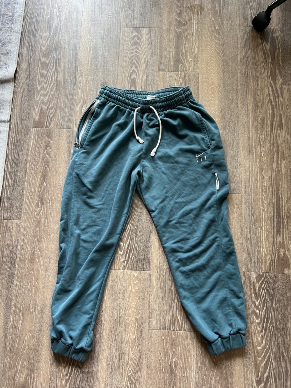 Nike Teal Drawstring Joggers with Side Pockets